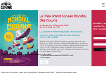 Tablet Screenshot of festival-mondial-clown.com